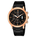 Relógio Masculino Geneva - Classic Watch relógio 021 AmploTech Preto/ Bronze