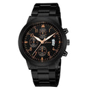Relógio Masculino Geneva - Classic Watch relógio 021 AmploTech Preto/ Rose
