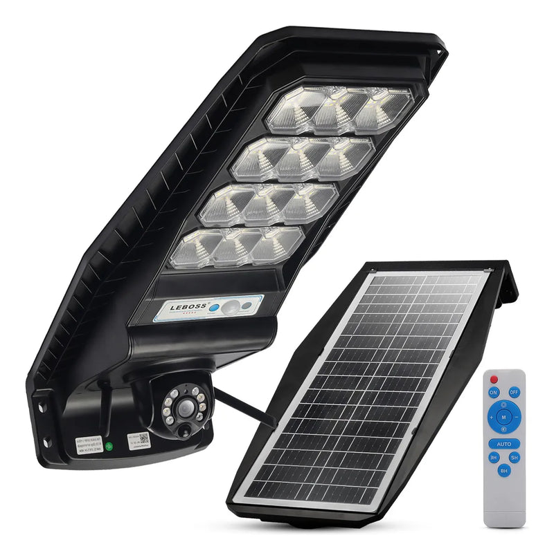 Lumicâmera Refletor Solar Led Potente Ip66 Com Camera chip 4g ou Ip wifi+cartão 64 gb de brinde