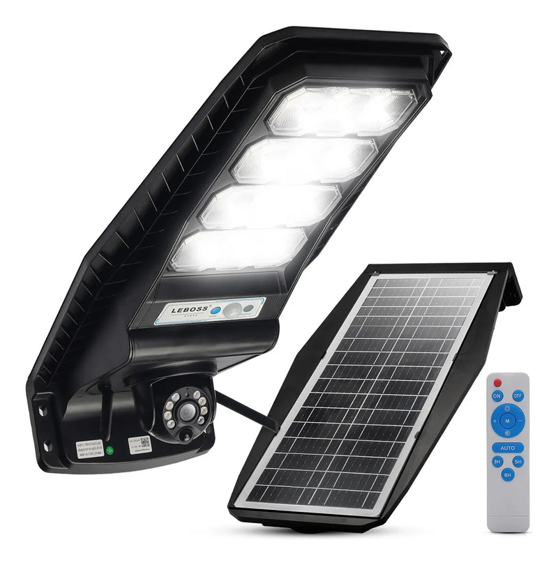 Lumicâmera Refletor Solar Led Potente Ip66 Com Camera chip 4g ou Ip wifi+cartão 64 gb de brinde