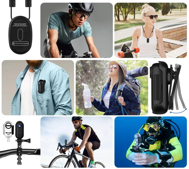ActionPulse Mini 4K HD Camera com WiFi – Câmera de Ação Portátil para Corpo