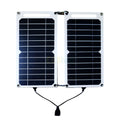 ⚡Solaris 🌞 Painel Solar Duplo (ideal para Camping e Trilhas) 🔋 USB 5V 💧 À Prova d’Água 📱 Carregador Portátil para Celular 🔌