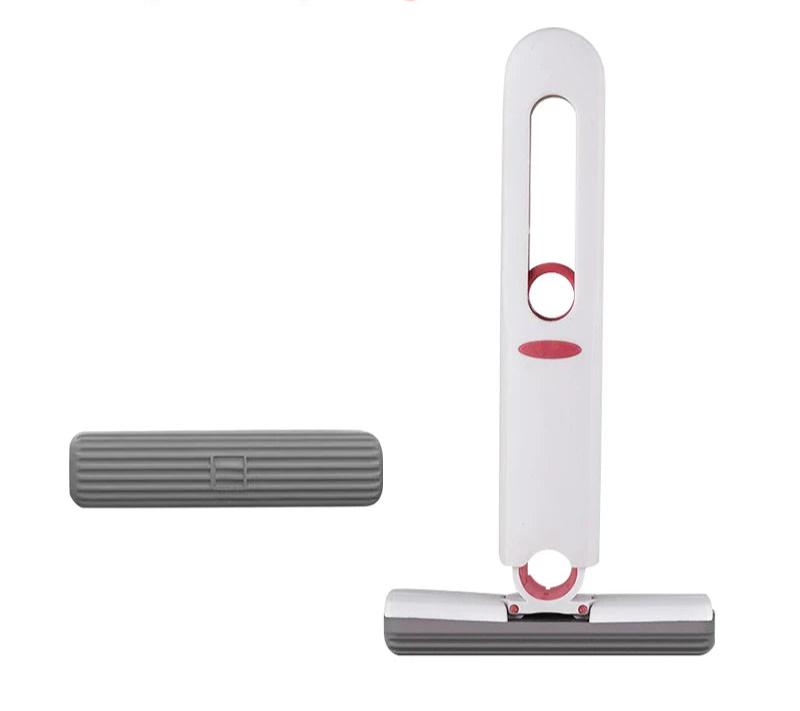AquaSwipe Clean Limpeza de Vidros com Espremedor Automático - Dobrável, com Absorção de Água, para Uso a Seco e Molhado